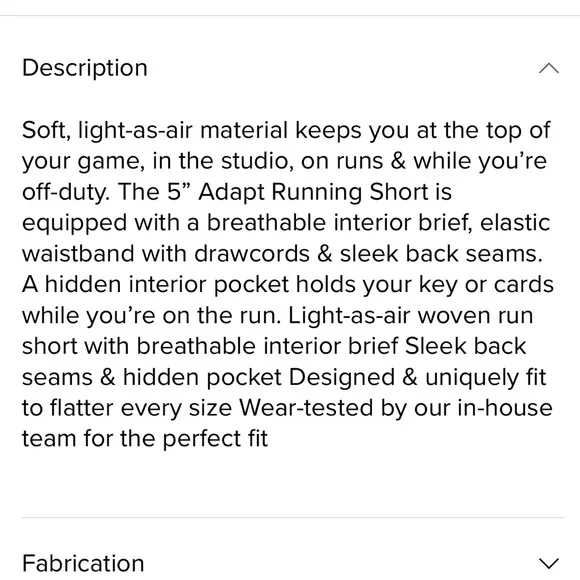 SOLD ALO Yoga Men’s “Adapt” 5” Inseam Short w/ Liner (S) *BESTSELLER* - Picture 8 of 13